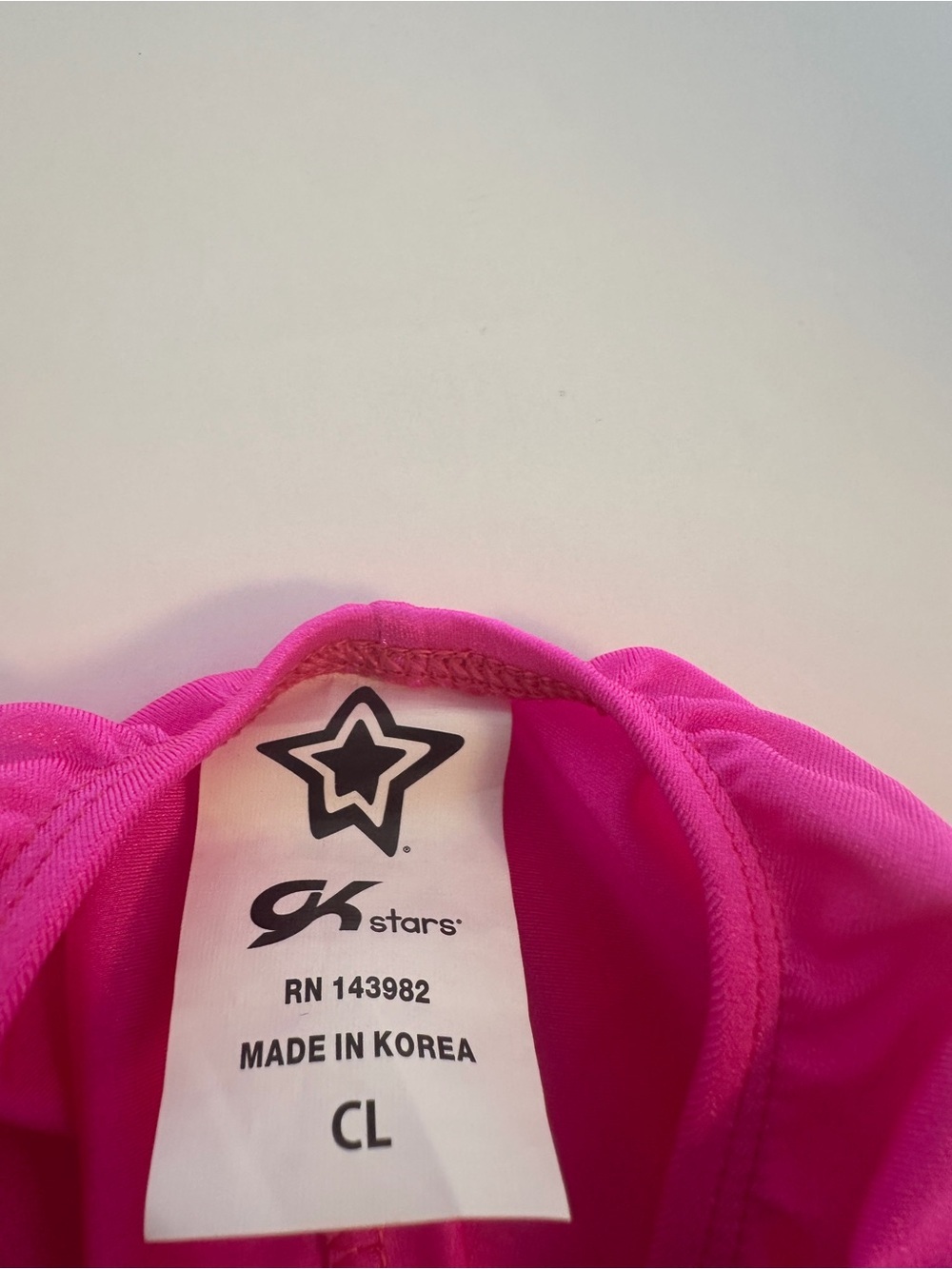 GK Stars Girls Child Large Gymnastics Biketard Leotard Pink Black Leopard Size L - Picture 4 of 5